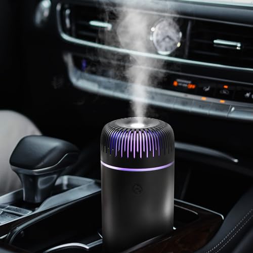 Generic Car Humidifier Aromatherapy Essential Oil Diffuser USB Mist Mini Portable for Car Home Office Bedroom, 100ML, Black