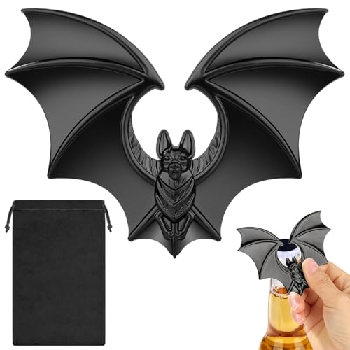 Bat Bottle Opener, Unique Beer Opener with Gift Bag, Fathers