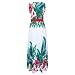 Vestidos Moda Mujer Verano con Cuello en v sin Mangas Recoger Cintura...