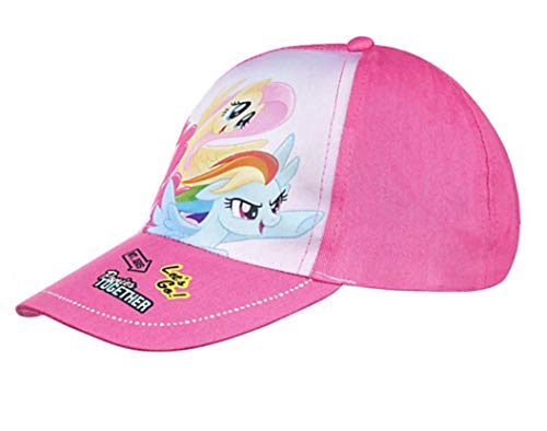 MLP My Little Pony Gorra de béisbol, casquete caperuza, para niños, Niñas y niños, Ajustable con Velcro púrpura/Pink/Rosa (52, Pink) Cover