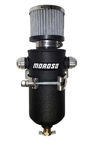 Moroso 85753 1-Quart Dual -12AN Breather Tank Catch Can