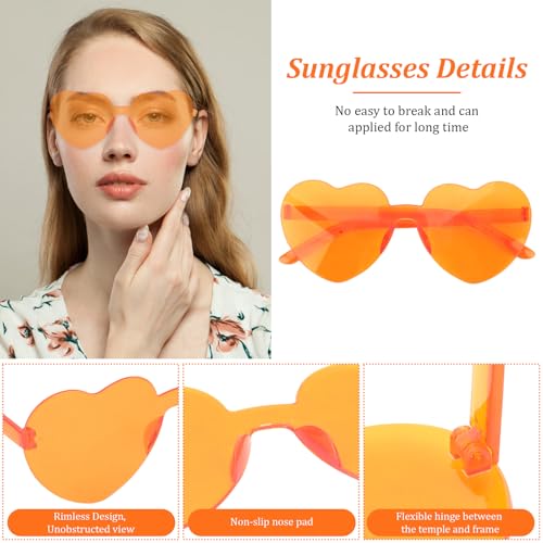 14 Pack Heart Sunglasses for Women Heart Shaped Party Glasses for Bachelorette Bridesmaid Valentine Party Favors3