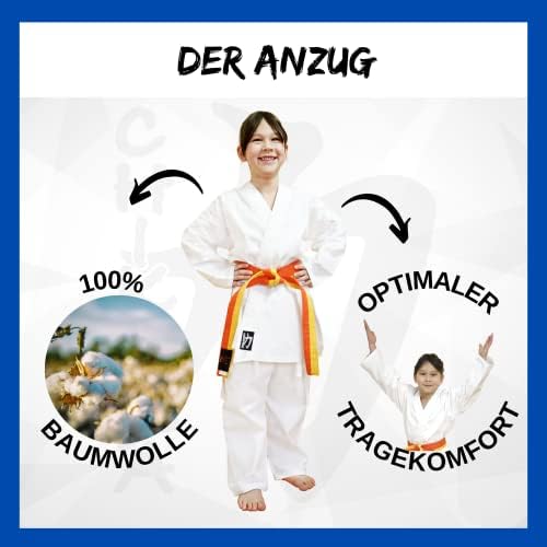 Chikara Karateanzug Kinder - Weißer Kampfsportanzu Produktbild-Vorschau 5