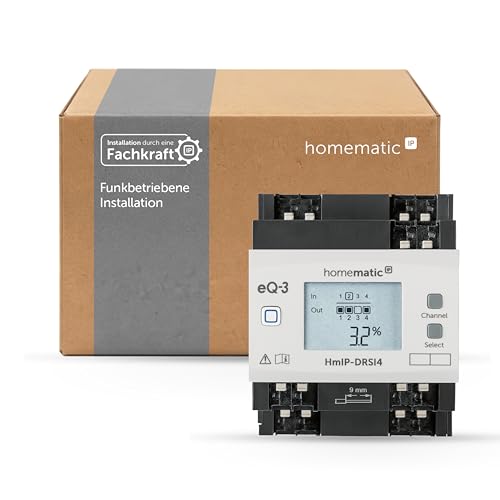 Homematic IP Smart Home Funk-Schaltaktor für Hutschienenmontage HmIP-DRSI4 4-fach