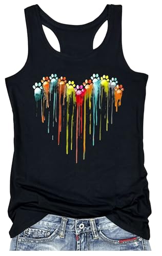 �o�����^�C���^���N�g�b�v �����p Loves Heart �O���t�B�b�N ���[�T�[�o�b�N T�V���c �J�W���A�� �x�[�V�b�N �^���N�g�b�v �X�C�[�gT�V���c �L���~�X �K�[���t�����h, �p�E�u���b�N, Small