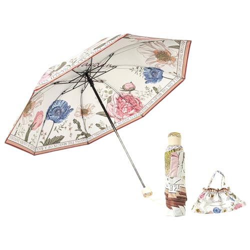 Parapluie portable coupe-vent et protection UV intégrée