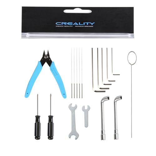 Creality Original Maintenance Common Tool Kit with 5pcs Brass Nozzles, for Ender 3/Ender 3 Pro/Ender 3 V2/Ender 3 Neo/En