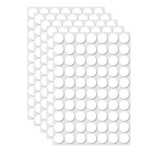 JUICENO 350 Pcs (0.79) Sticky Tack Double Sided Sticky Dot Clear Poster Stickers Round Putty No Trace Poster Adhesive Putty Removable Waterproof Stickers for Festival Decoration Sticky Dot (20mm)
