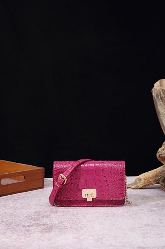 Image of Makcr Joacbv Small Crocodile Crossbody Cell Phone Purse for women Vegan Leather Clutch Wallet with Leather Shoulder Strap | Small