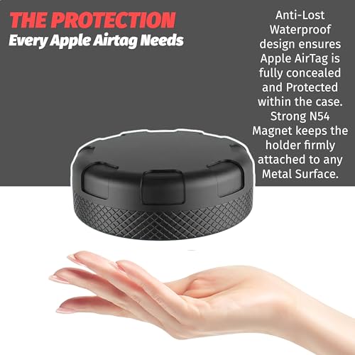Soporte magnético para AirTag para evitar robos con funda impermeable 5
