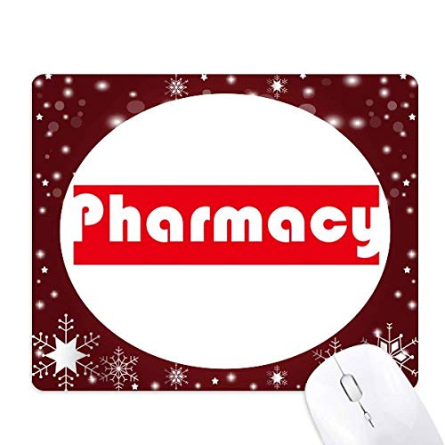 Tapis de souris hiver flocon de neige pour cours et pharmacie