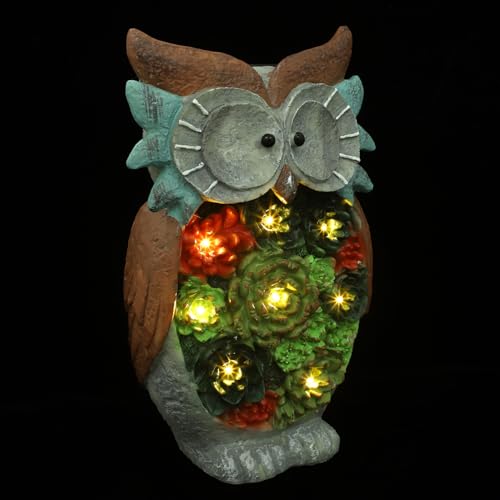 Veilleuse extérieure créative hibou pour illuminer vos soirées sur le porche
