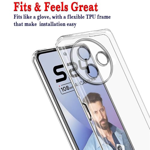 Image of COVERBLACK Soft Rubber Silicon Clear Case Back Cover Compatible for itel S24 (4G) - Transparent