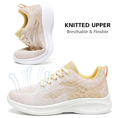 Image of Padgene Womens Sneakers Lightweight Tennis Walking Shoes Sports Running Shoes for Woman Mesh Breathable Gym Fashion Sneakers Athletic Comfortable Casual