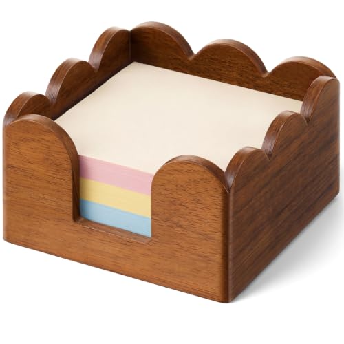 Scalloped Wooden Sticky Note Holder