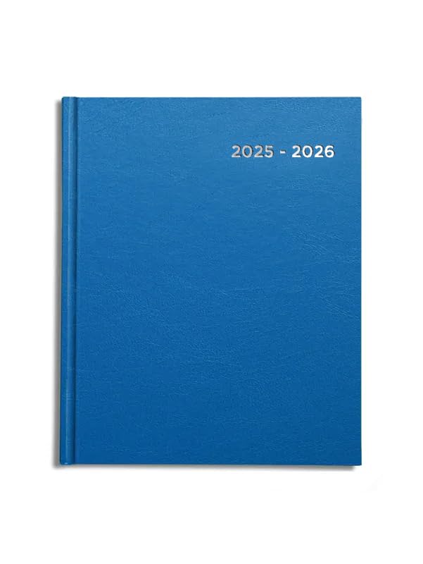 Academic Diary 2026-2027 A5 page a day by Pirongs, Bright Blue