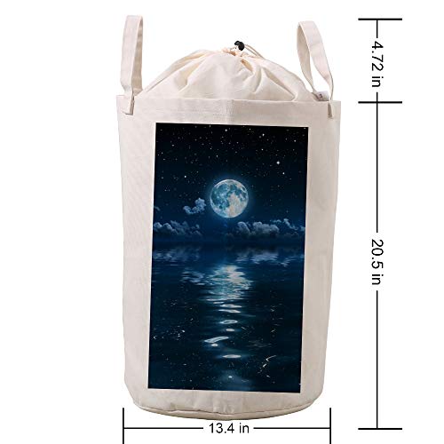 Bolsa de ropa de baño impermeable con cordón diseño Super Moon ajustable para playa 6