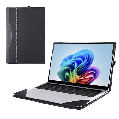 RUNMEIJIA Case Cover for 2026 Samsung Galaxy Book6&Galaxy Book6 Pro&Galaxy Book 6 Ultra 16 Inch [Not Compatible with Any Other Model],2-in-1 Sleeve, PU Leather Shell Case (Black, 16inch)