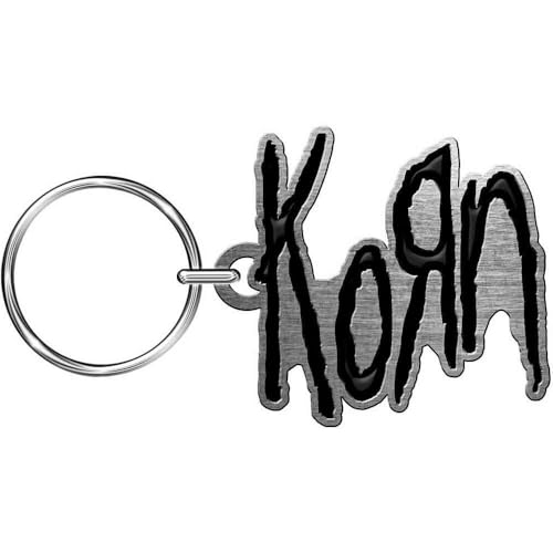 Korn Band Logo Keyring Keychain Size One Size, Silver