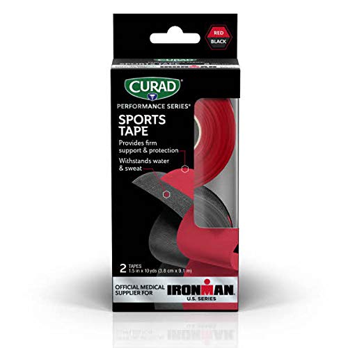 CURAD Performance Series Sports Tape Black and Red 1 5 x 10yds 2 Count