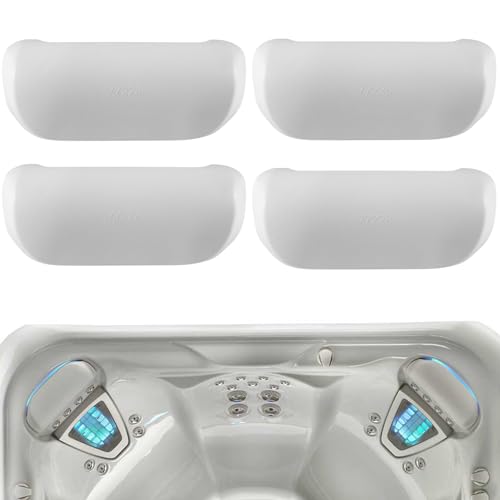 4-Pack 77228 1411501 Spa Neck Pillow Replacement for 2014-Current Hot Spring Highlife Collection Series Hot Tub, Cool Grey Spa Headrest