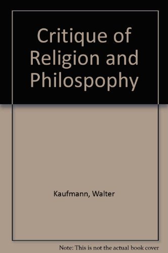 Critique of Religion and Philospophy B000HUQXS6 Book Cover