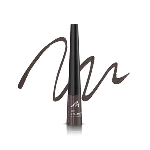 Manhattan Eyemazing Bold Liquid Liner, Wasserfester schwarzer Liquid Eyeliner mit ballförmiger Spitze für besonders… – Bild 4
