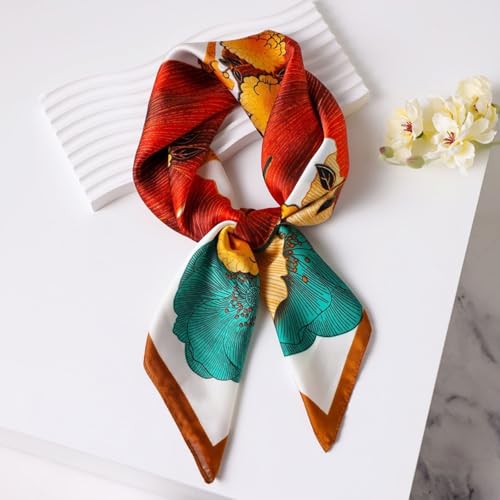 Head Scarf for Women Silk Satin Scarves for Hair Wrap Bandana Square Headscarf for Sleeping2
