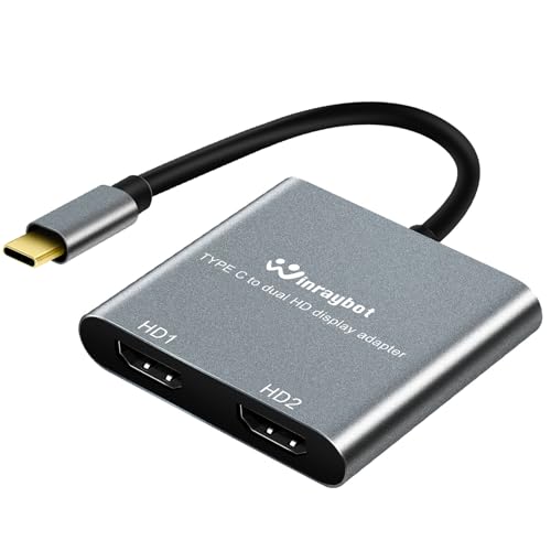 Adaptador USB C a HDMI dual para mejorar el teletrabajo con doble pantalla en casa