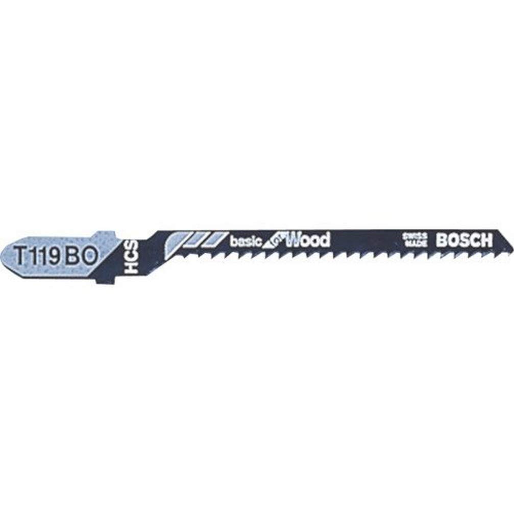 Bosch Professional Jigsaw Blades T 119 Bo, Basic For Wood, Suitable For