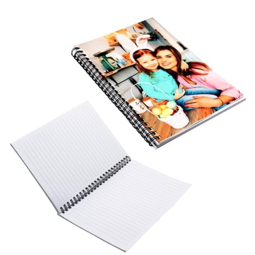 Cuaderno A5 personalizado, personaliza tu imagen de texto, 2 imágenes impresas en ambos lados, diario encuadernado en espiral, diario en blanco