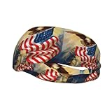 phayah american usa flag eagle art modello sport fascia adatta per la corsa yoga basket fascia elastica umidità