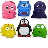 CHERABOO Hurley Hippo and Friends Bath Toy Set