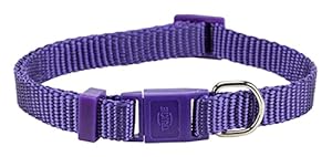 Trixie: - Premium Cat Collar | Adjustable Nylon Collar Belt for Cats | Comfortable and Soft Cat Collar for Everyday Use | Durable and Tear Proof ? Violet (Pack of 2)