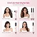 Haarstyler Hairstyler Atopskins 5 in 1 Air Styler Set, 5 in 1 Hair Styler föhn Set Mit Rundbürstenföhn Warmluftbürste Föhn Lockenstab Für Glätten, Trocknen, Volumen,Locken, Geschenkset Stylingbürsten