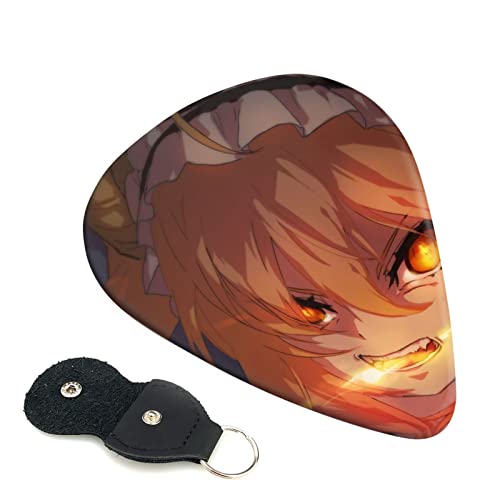 6枚セット ギターピック 小林さんちのメイドドラゴン トール スタイリッシュ 3種厚さ0.46/0.71/0.96mm 6弦アコースティックギター、エレクトリックギター、ベース、バンジョー、マンドリン 6つのギターピックに適しています おにぎり型紛失防止