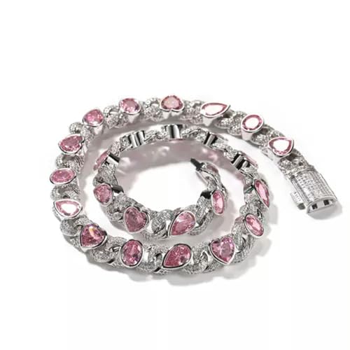 Collier bracelet Hip Hop homme et femme en maille goutte d'eau
