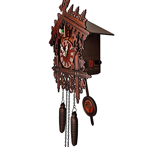 Yxx Classical German Black Forest Style Cuckoo Clock Retro Nordic Style Wooden Cuckoo Wall Clock Vintage Wood Indoor Wall Clock For Living Room Decor With Swinging Pendulum (Size : Rc-01) #TOP6