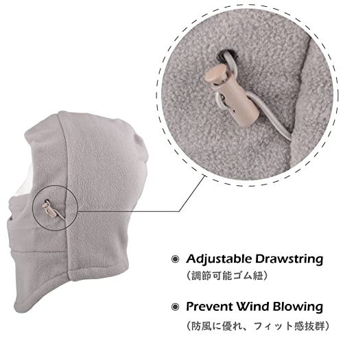 Image of TRIWONDER Kids Winter Hats Balaclava Ski Mask for Boys Girls Toddlers Windproof Adjustable Cold Weather Face Mask Neck Warmer