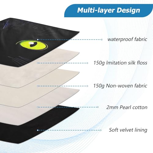 Funda para laptop Night Cat Negra para 13-14 pulgadas miniatura 4