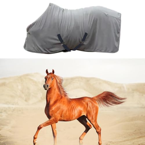 Deevoka Cobertor de inverno para cavalo Roupas de cavalo Inverno Quente Confortável Ajustável Roupas