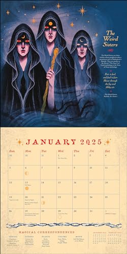 Witches Through History 2025 Wall Calendar - Image 3