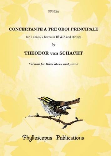 Concertante a Tre Oboi Principale Piano score and 3 oboe parts