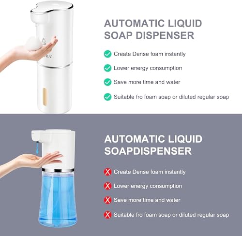 Secura NO Foaming Soap Dispenser, 10Oz/300Ml Touchless Automatic Soap Dispenser thumb #5