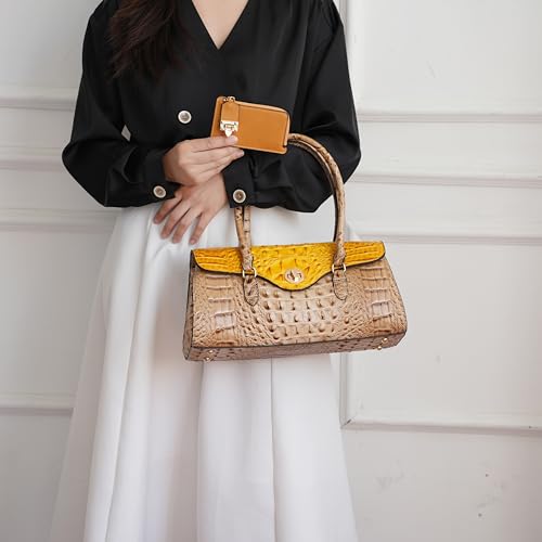 MKF Collection Liviana Womens Crossbody bag, Crocodile Vegan leatherShoulder Bag Handbag Purse by Mia K4