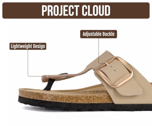 Image of Project Cloud 100% Genuine Leather Thong Sandals & Flip Flops for Women
