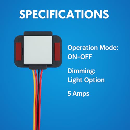 Image of Blackt Electrotech BT80MR (2 PC PACK) Touch Sensor Switch for Bathroom Mirror LED Light - Capacitive Touch Light Switch 5-12VDC Smart Glass Capacitance Sensor Module (5 Amps Two LED with Dimming)