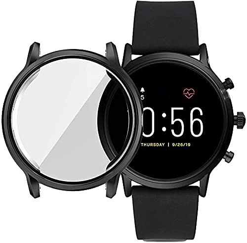 PROTANCE Soft Case Cover Compatible for Fossil Gen 5 Carlyle Smart Watch (Flexible|Silicone|Black) (Not for Fossil Gen 5 Julianna Watch) (Only Soft Silicone Case,Watch Not Included) (B0BB81MD6G) Amazon Price History, Amazon Price Tracker