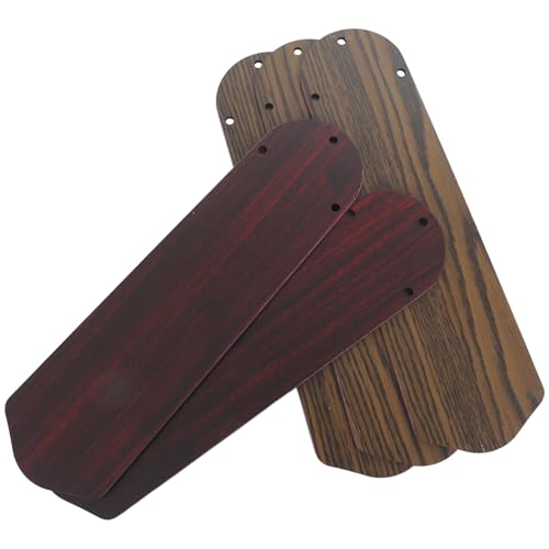 Levemolo 5 Pezzi Pale per Ventilatore da Soffitto in Legno Resistenti alla Deformazione Foro da 8mm, Doppia Faccia, Adatte per Uso Interno ed Esterno in Stile Contemporaneo