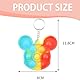 HABNI 20 Stück Mitgebsel Kindergeburtstag Mini-Fidget-Spielzeug, Partygeschenke für Kinder von 4–8, Popit Keychain für Kinder Jungen Mädchen Pop-Schlüsselanhänger